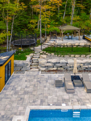 Terra Bella Signature Aménagements Design, aménagement paysager complet, pose de gazon, pose de gazon synthétique, irrigation, drainage, plantation, platebandes, création de jardins, design d’extérieur - Région de Québec, Rive-Sud de Québec